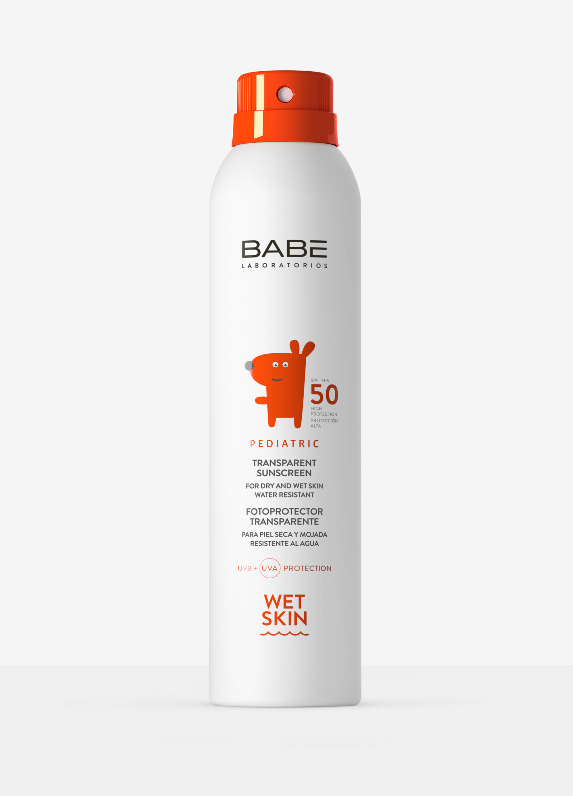 PEDIATRIC TRANSPARENT SUNSCREEN WET SKIN SPF 50 200ML